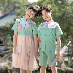 Children's ancient Hanfu Chinese -style national summer kindergarten performance suit suits