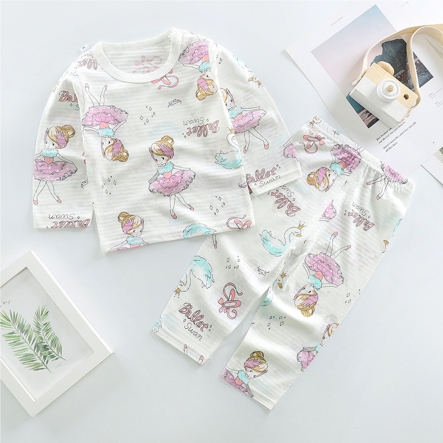 Hot Selling Wholesale Summer Children's Set Cotton 2 Pcs Girls Boys Cute Pajamas Set factory direct sale 2-6Y sleepwear suit