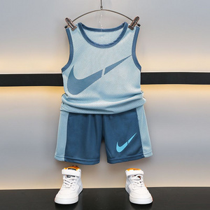 Factory direct wholesale kids Quick-dry sports clothes basketball clothes Boys summer suit T-Shirt + Shorts Set