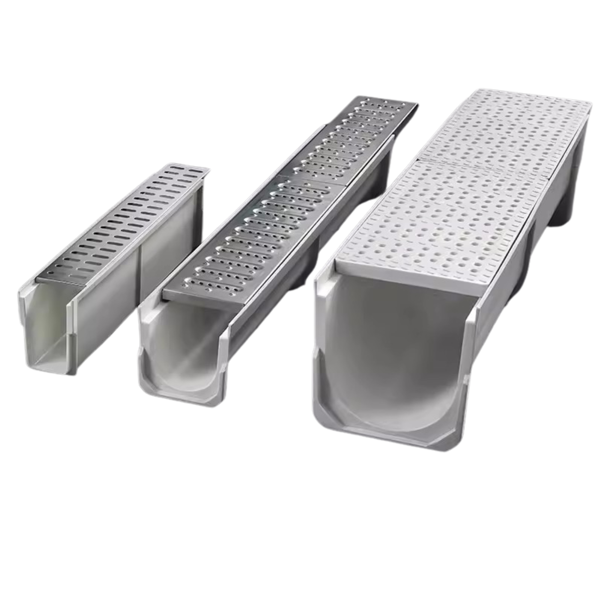 ditch Resin finished gutter U-shaped drain sink