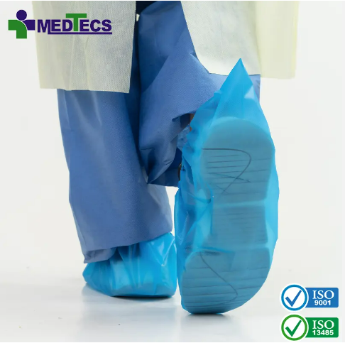 Durable Medical Supply Anti Slip Anti Blood Fluid Disposable Shoe Cover