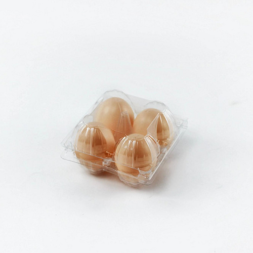 Free Sample 4 Section High Quality Plastic Clear Egg box Egg Tray for Wholesale Farm