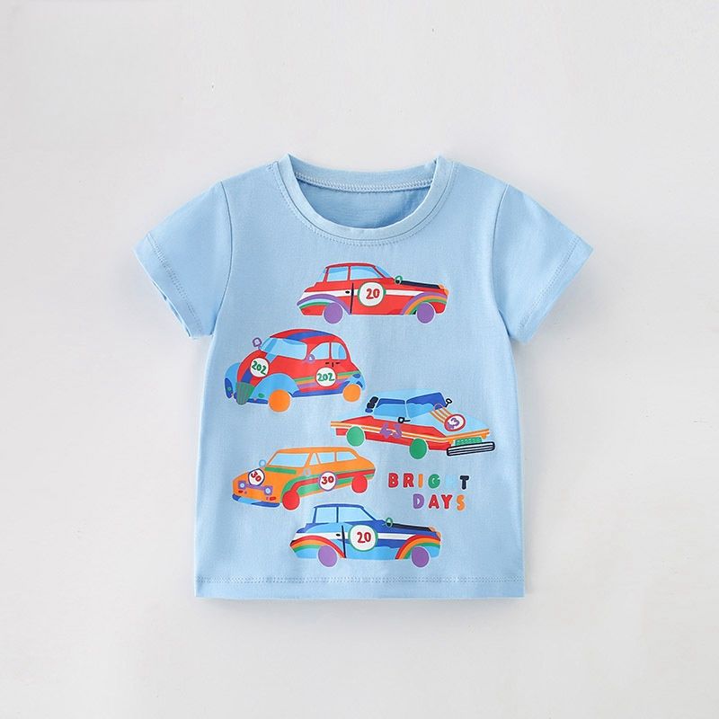 High Quality Children's shirt Summer cartoon New Boy tops Children's Clothing T-shirt hot selling wholesale 2-6Y clothing