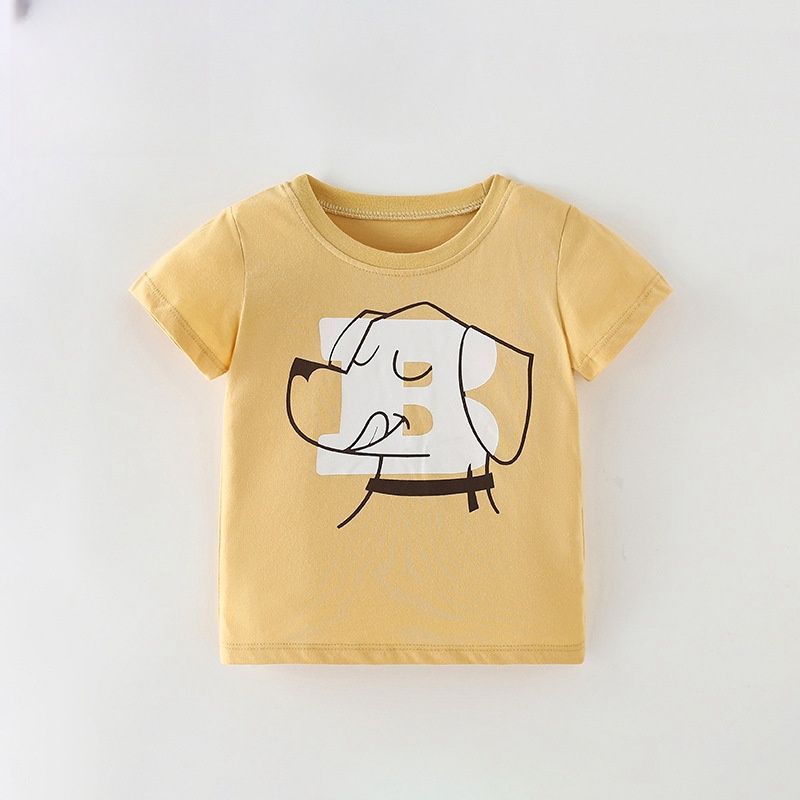 High Quality Children's shirt Summer cartoon New Boy tops Children's Clothing T-shirt hot selling wholesale 2-6Y clothing