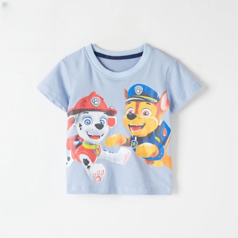 wholesale Cheap Children's T-shirt Boys Girls Cute Pattern Tops 2-6Y Summer Wear Causal clothing