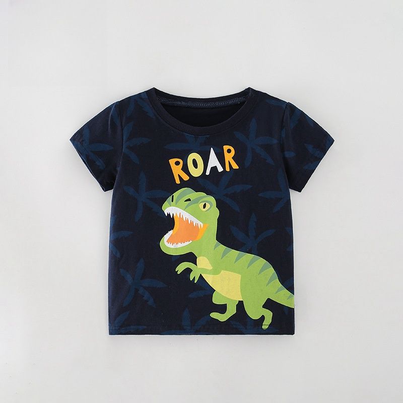 New Fashion Children Boys Girls T-shirt Summer Animals Print Singlet T-shirt Top