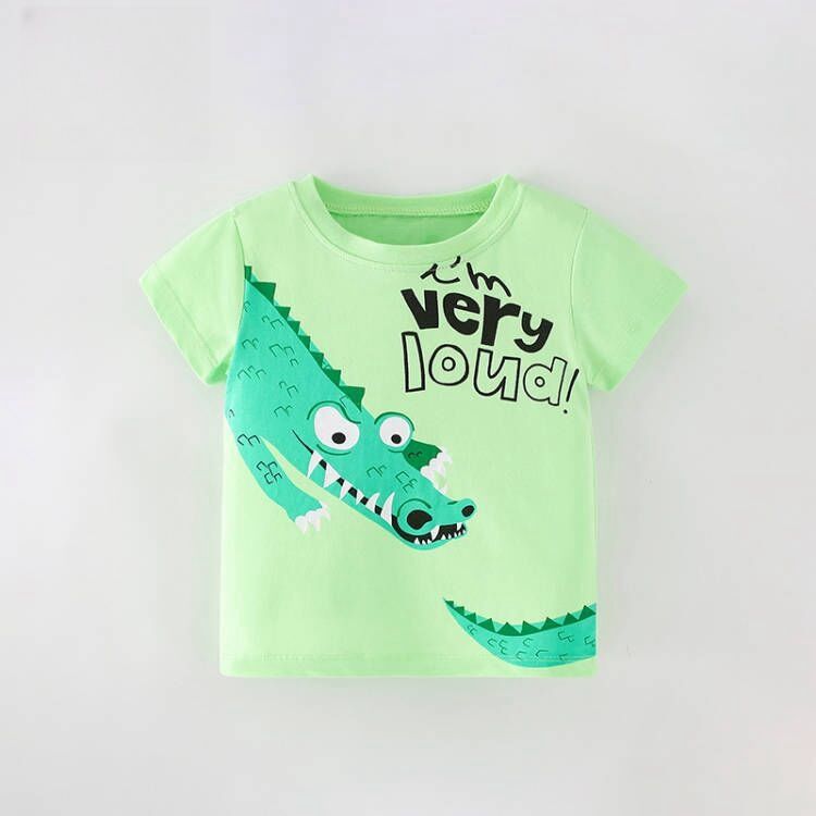 New Fashion Children Boys Girls T-shirt Summer Animals Print Singlet T-shirt Top