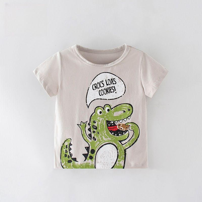 New Fashion Children Boys Girls T-shirt Summer Animals Print Singlet T-shirt Top