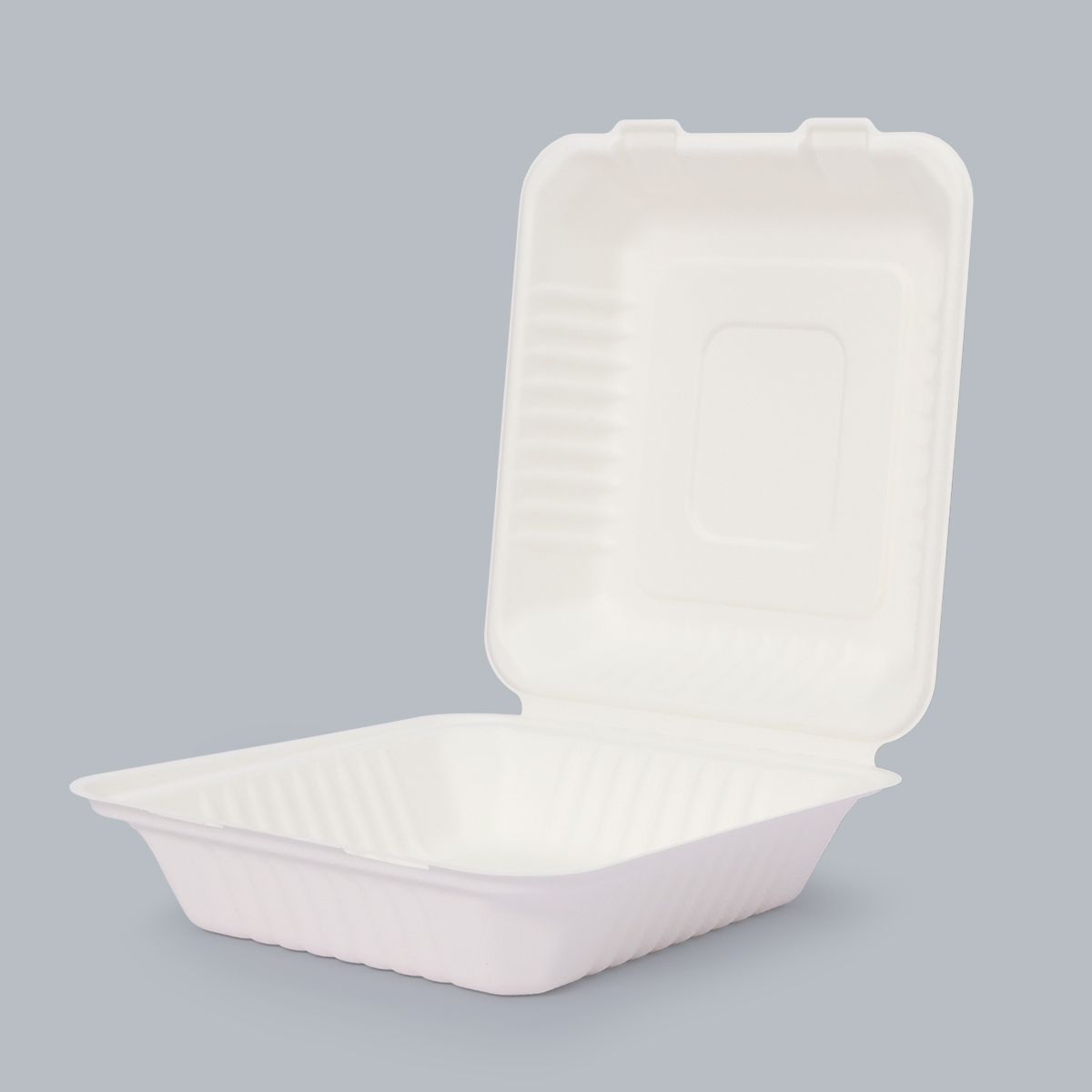 8 inch box food container disposable environmentally friendly tableware starch bamboo pulp factory wholesale