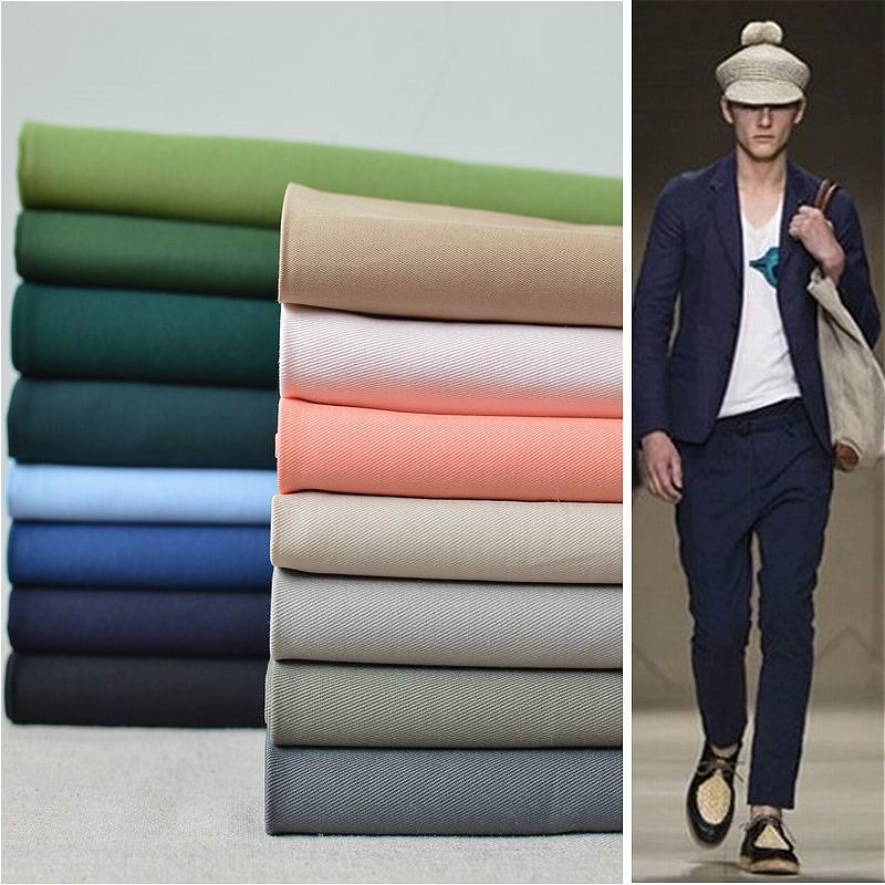 loose washing continous dyed slacks coat fabric