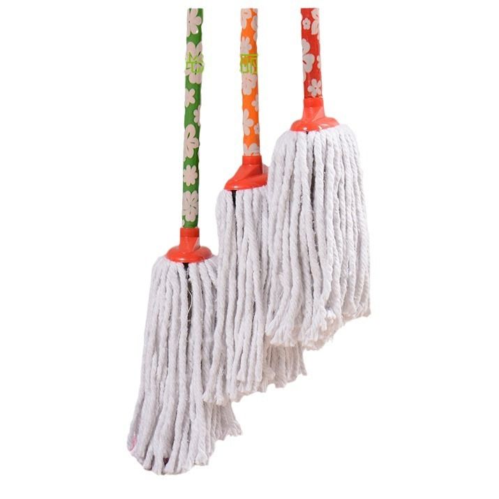 Wholesalers High Durability Cotton Thread Iron Pole Mop for Home Floor Cleaning