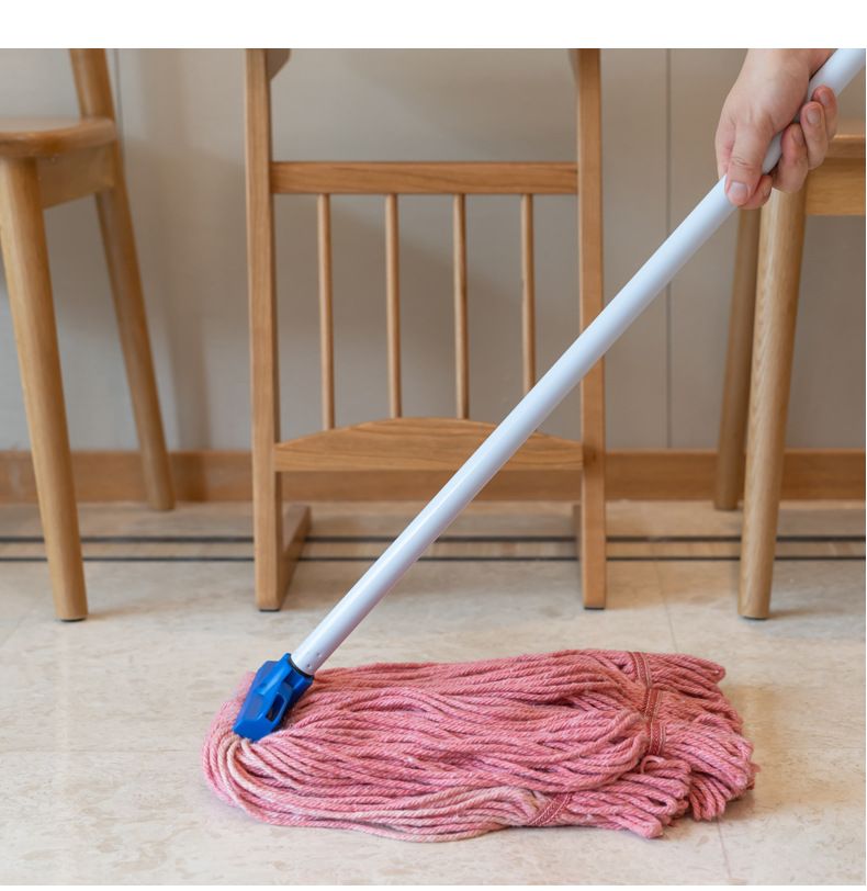 Household Floor Cleaning Small Round Head Rotating Mop Replaceable Cotton Mop Head