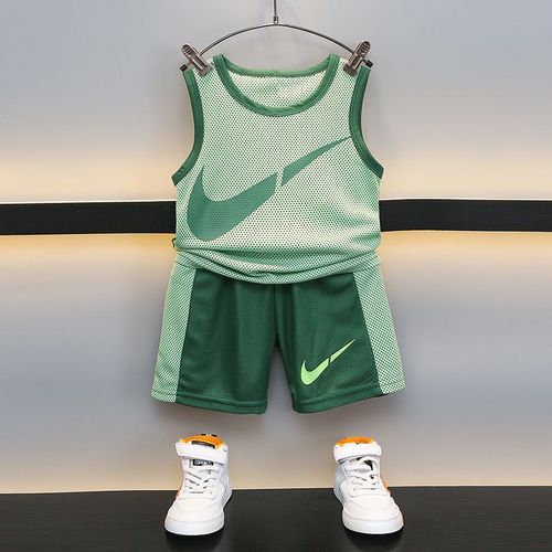 Good Quality 2Pcs Set Kids Baby Boys Basketball Clothes Summer Sports Outfits Jersey Suit