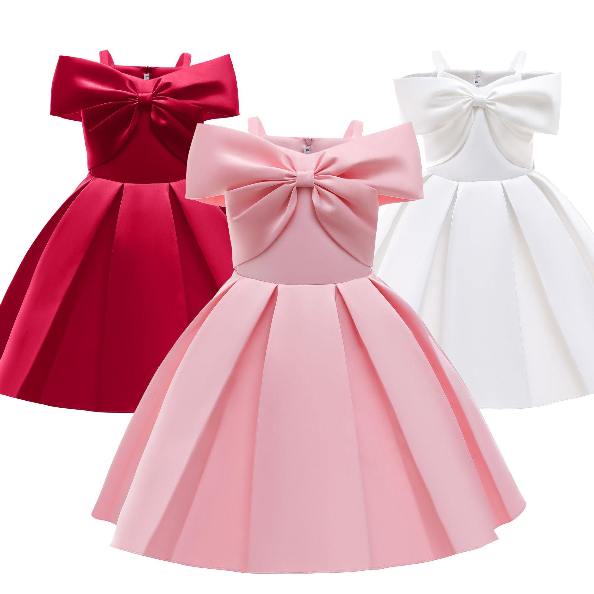 High Quality Wholesale Birthday Party Ball Gown Baby Girls Kids Fashion Dresses Party Wedding Princess Frock Clothes