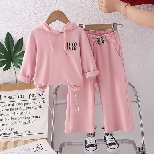 Children Suit Spring Baby Girls Boys Fashion Cute Comfort Casual Outdoor Sport Two Piece Knitted Set Long sleeve and pants suit