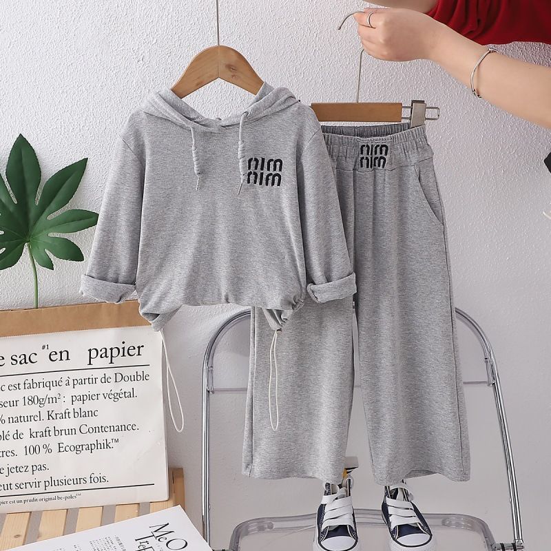 Children Suit Spring Baby Girls Boys Fashion Cute Comfort Casual Outdoor Sport Two Piece Knitted Set Long sleeve and pants suit