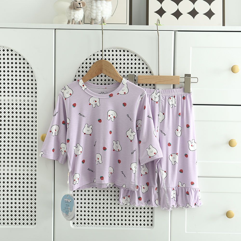 100% Cotton Cartoon Printed 2 Pieces Long Sleeve Pajamas Boy And Girls 1-9y Wholesale Pajamas For Children Kids Sleepwear Set