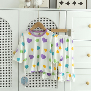 Cotton New Design Sleeping Clothes Cartoon Pajamas Kids Pajamas Character Sleepwear 2 Pcs Girls Boys Cute Pajamas Set