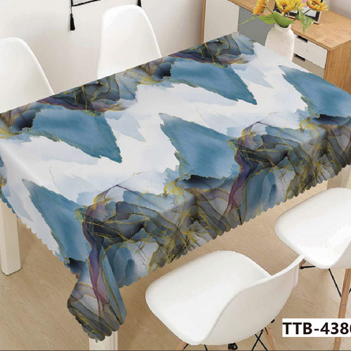 High Quality Customized Printing Vinyl Tablecloth Waterproof Table Cloth PVC Tablecloth With Polyester