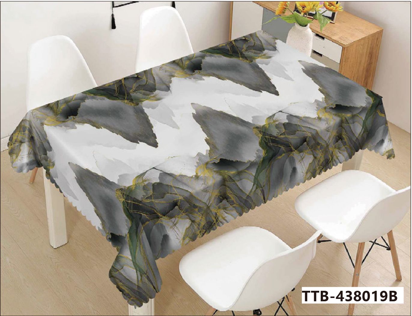 High Quality Customized Printing Vinyl Tablecloth Waterproof Table Cloth PVC Tablecloth With Polyester