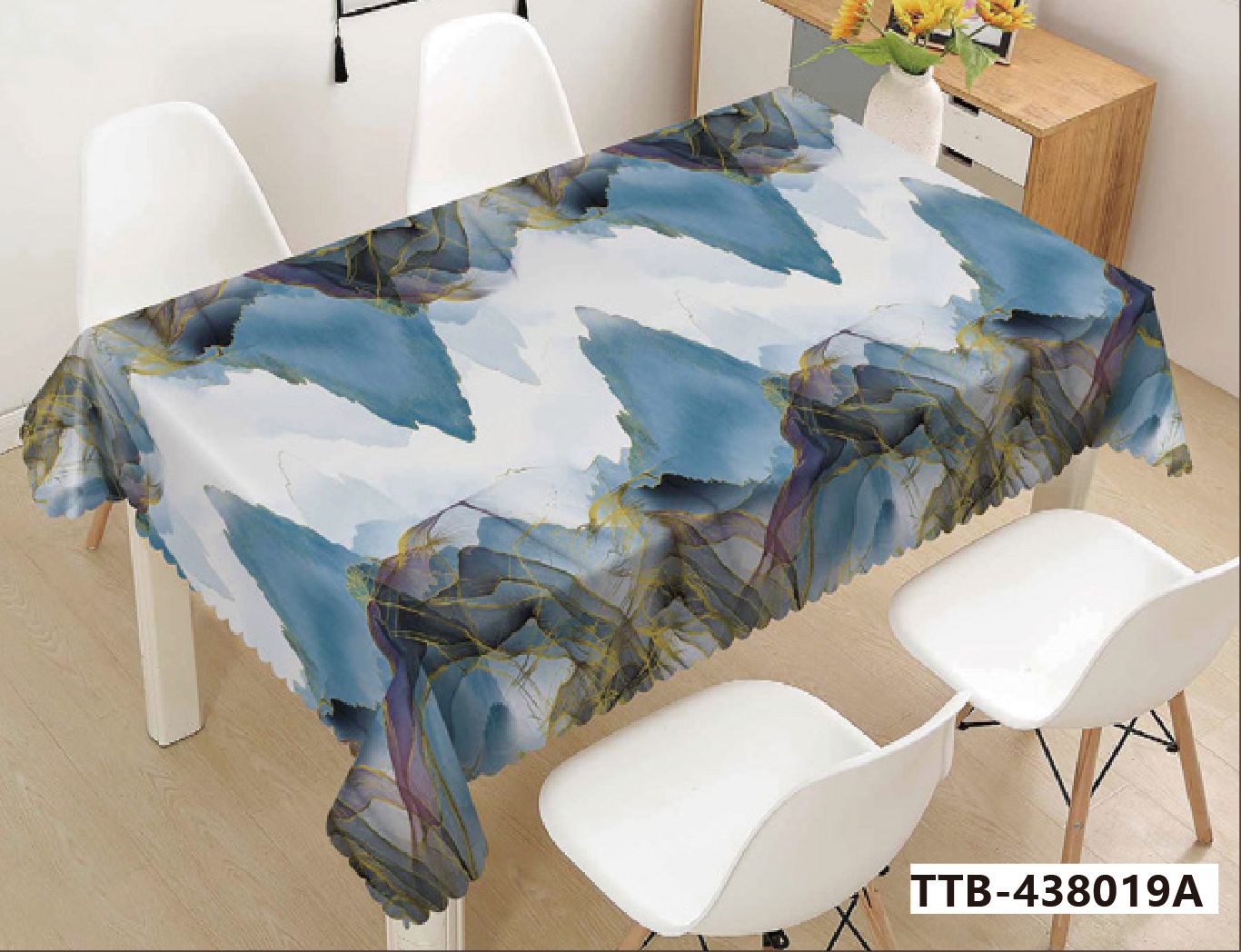 High Quality Customized Printing Vinyl Tablecloth Waterproof Table Cloth PVC Tablecloth With Polyester