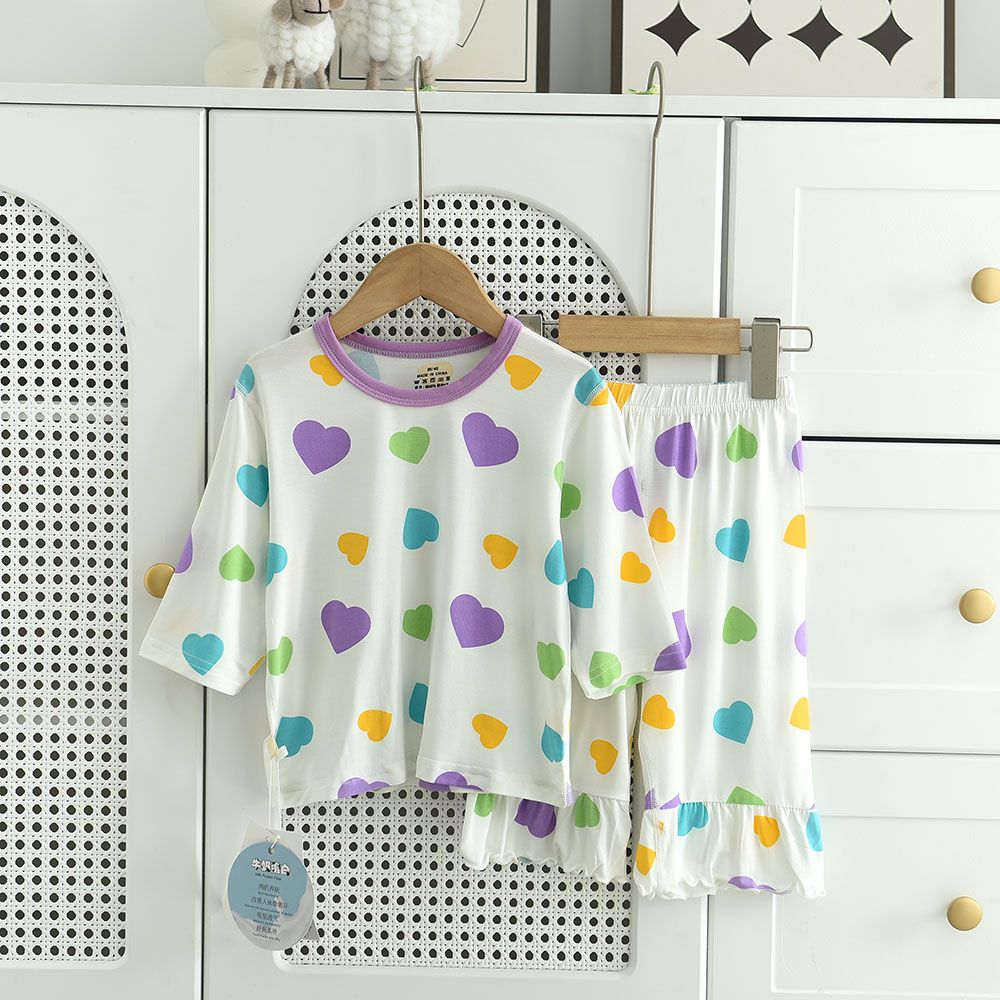 Toddler Pyjamas Baby Boys Girls Clothing Cute Cartoon Print Long Sleeve Cotton Children SleepWears Cotton Kids Pajamas