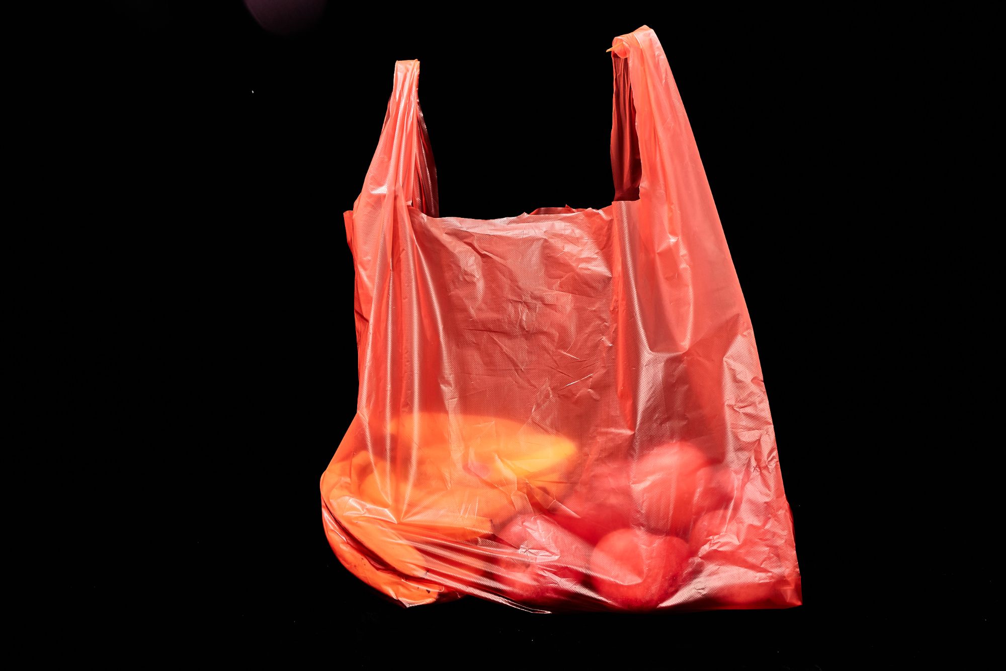 Plastic Supermarket Rolling Vest Handle Bag Food Package Bag on Roll Paper Core