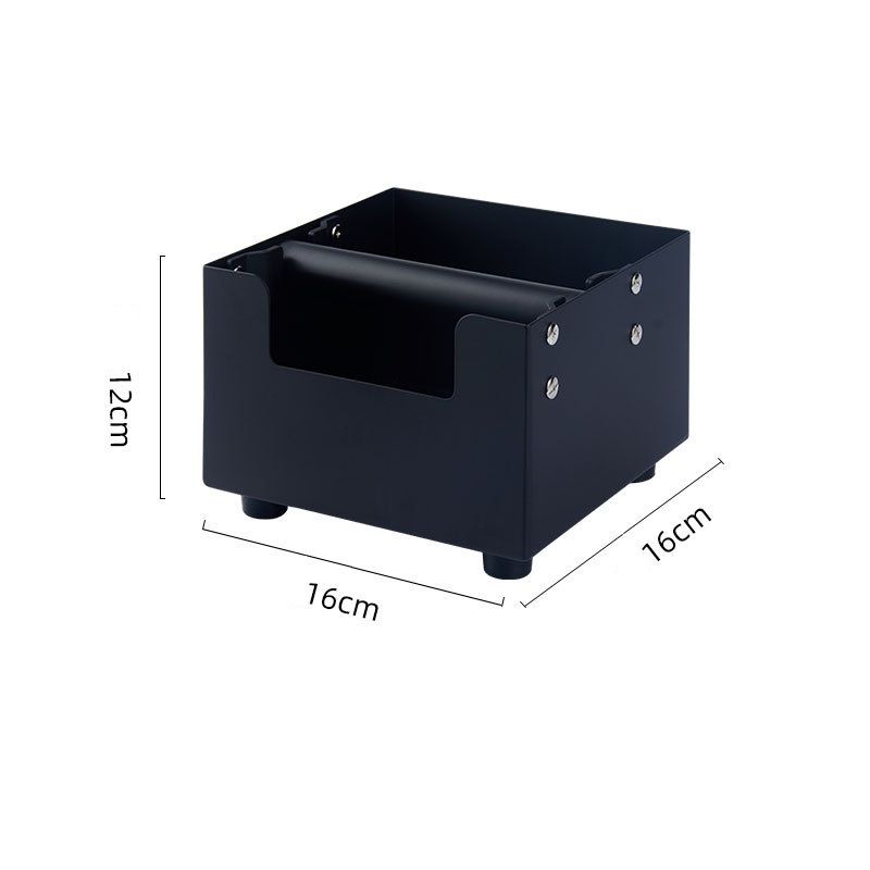 Matt Black Desk Top Coffee Bin Matt Black Knock Box