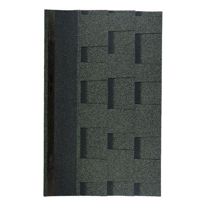 Dark Black Building Material 3-Tab Double Layer Asphalt Roofing Shingles Price Per Teja Asfltica