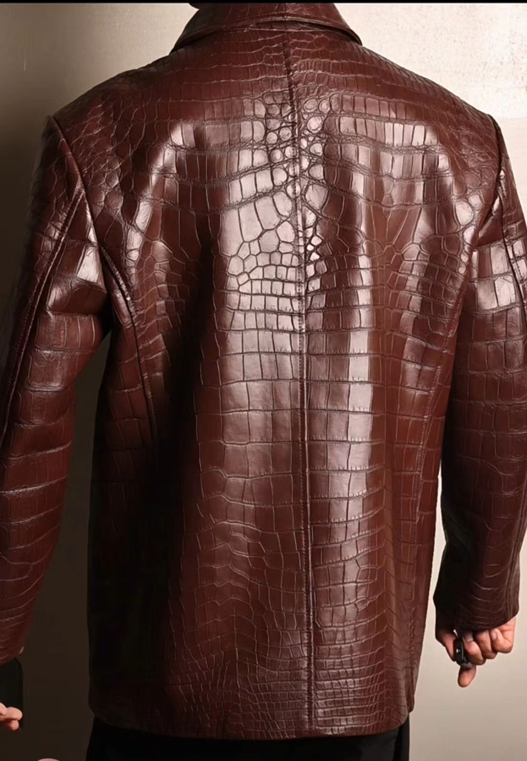 CROCODILE Siamese Crocodile Skin - Red-brown