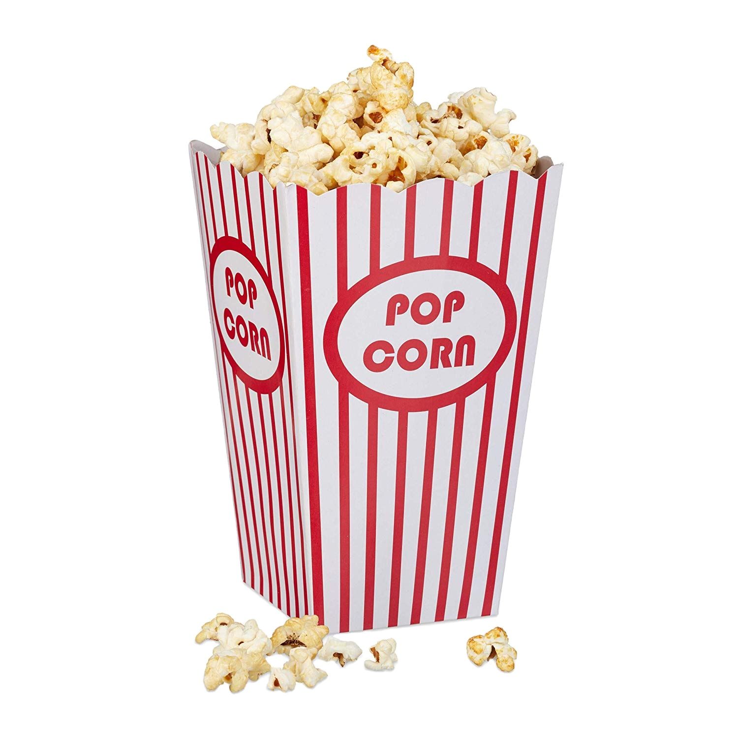 Custom Cheap Disposable Cardboard Pop Corn Open-Top Containers Boxes