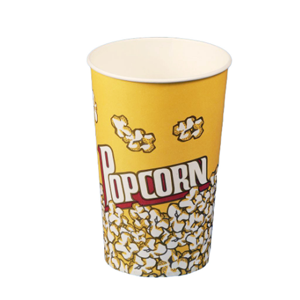 Custom Cheap Disposable Cardboard Pop Corn Open-Top Containers Boxes