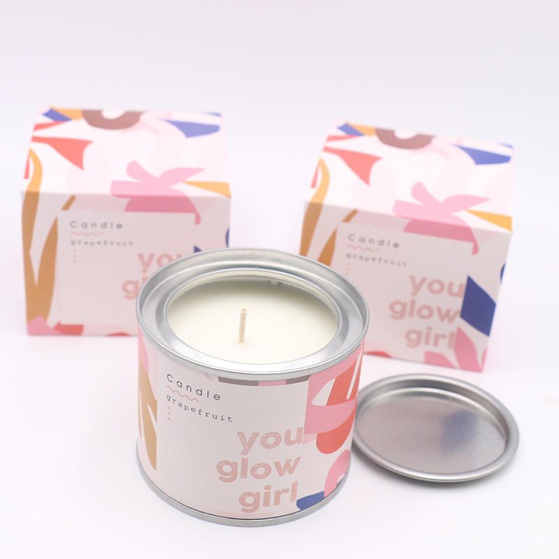 High quality decorated professional factory printed custom fashion decorative candle packaging boxes