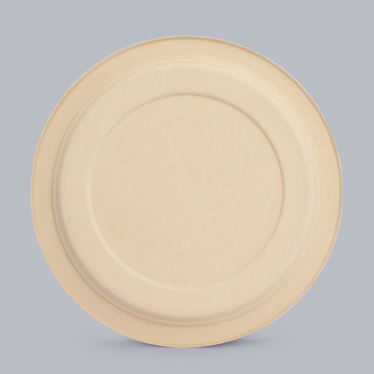 9-inch wood color plate, environmentally friendly lunch box, disposable biodegradable tableware, factory wholesale, bagasse