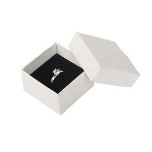 New white jewelry box Upper and lower cover boxes bracelet gift box logo custom