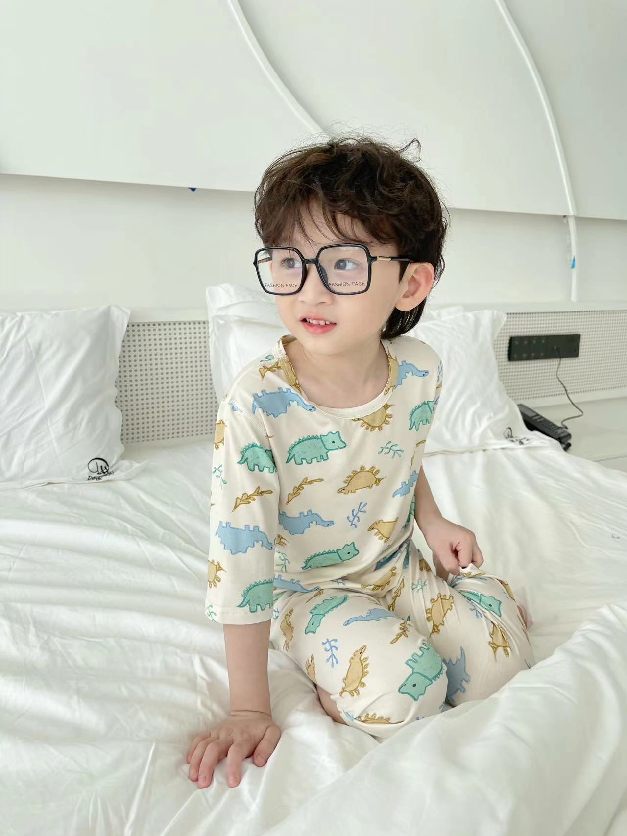 wholesale pajamas kids Cartoon Pajama 2pcs Sets clothing sets coloring pajamas for kids Summer boys pajamas homewear