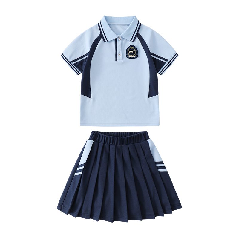 Leisure activity tracked set of complete zipper sports jogging uniforms sports 2 primary school students second grade