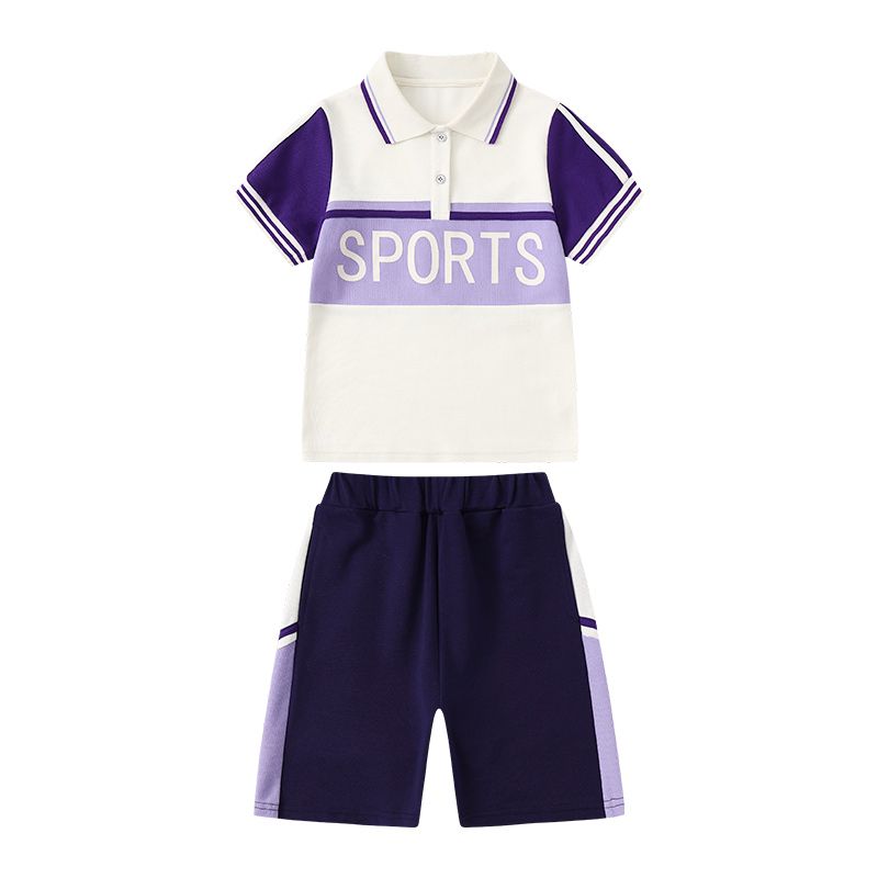 Leisure activity tracked set of complete zipper sports jogging uniforms set 2 pieces of elementary school students fifth grade