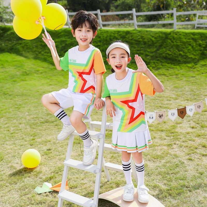 Leisure activity track set The complete zipper sports jogging uniform set sports 2 pieces of primary school sixth grade sixth gr