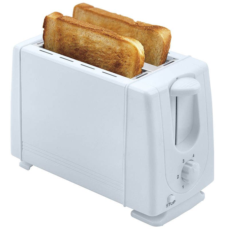 QLT-118A 2 Slice Toaster with Metal Body Auto Pop Up and Stop