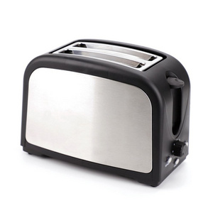 QLT-368 2 Slice Toaster with Plastic Body Auto Pop Up Auto Shut Off Anti-Clamping Reheat and Stop Button