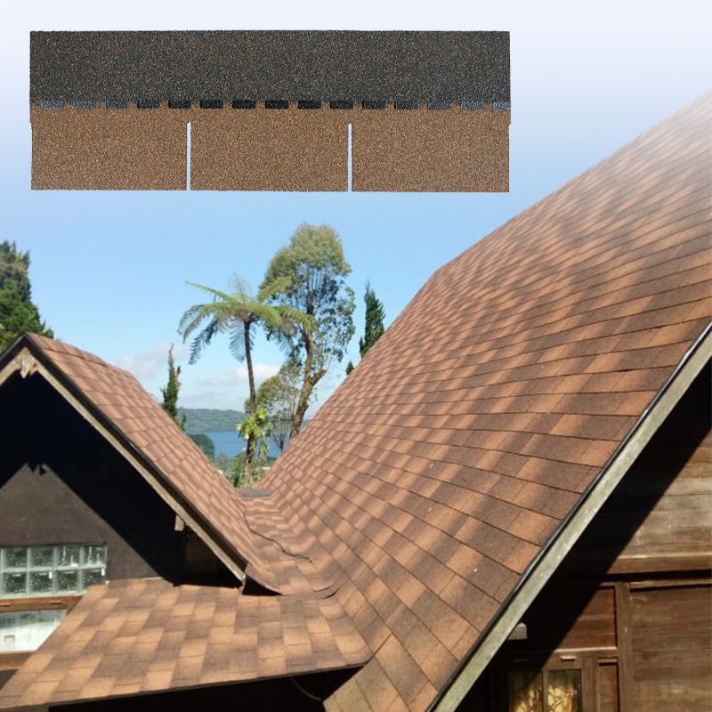 Construction Material 12 Colors Roof Building Materials Flat Style Fiberglass Asphalt Roofing Shingles