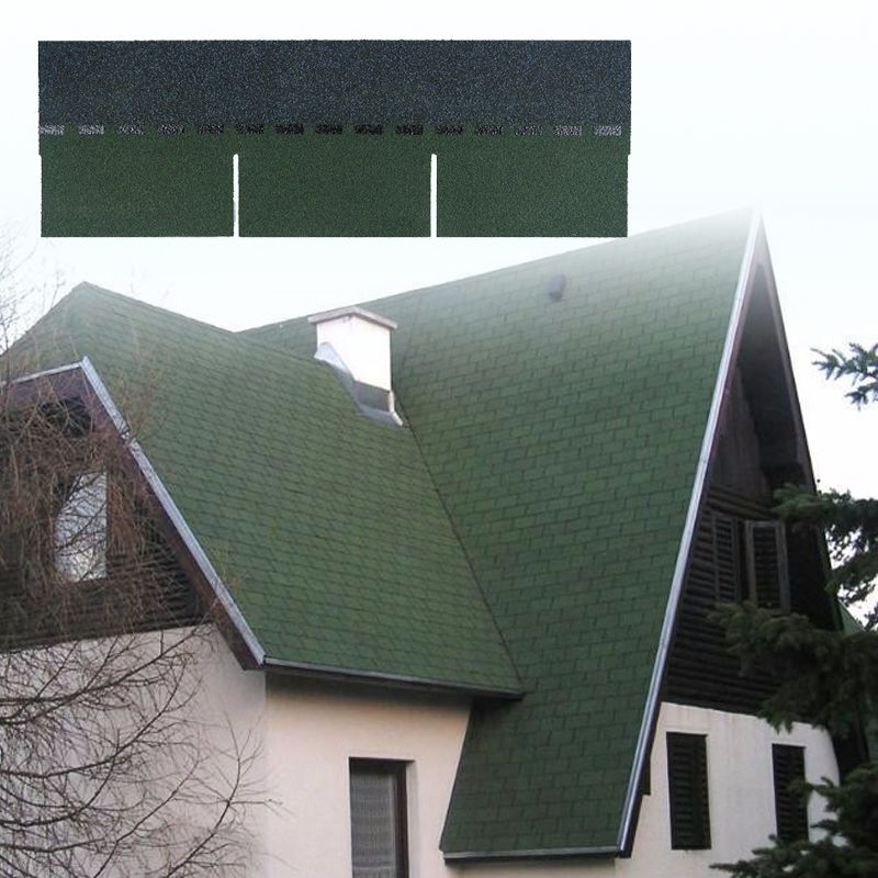 Construction Material 12 Colors Roof Building Materials Flat Style Fiberglass Asphalt Roofing Shingles