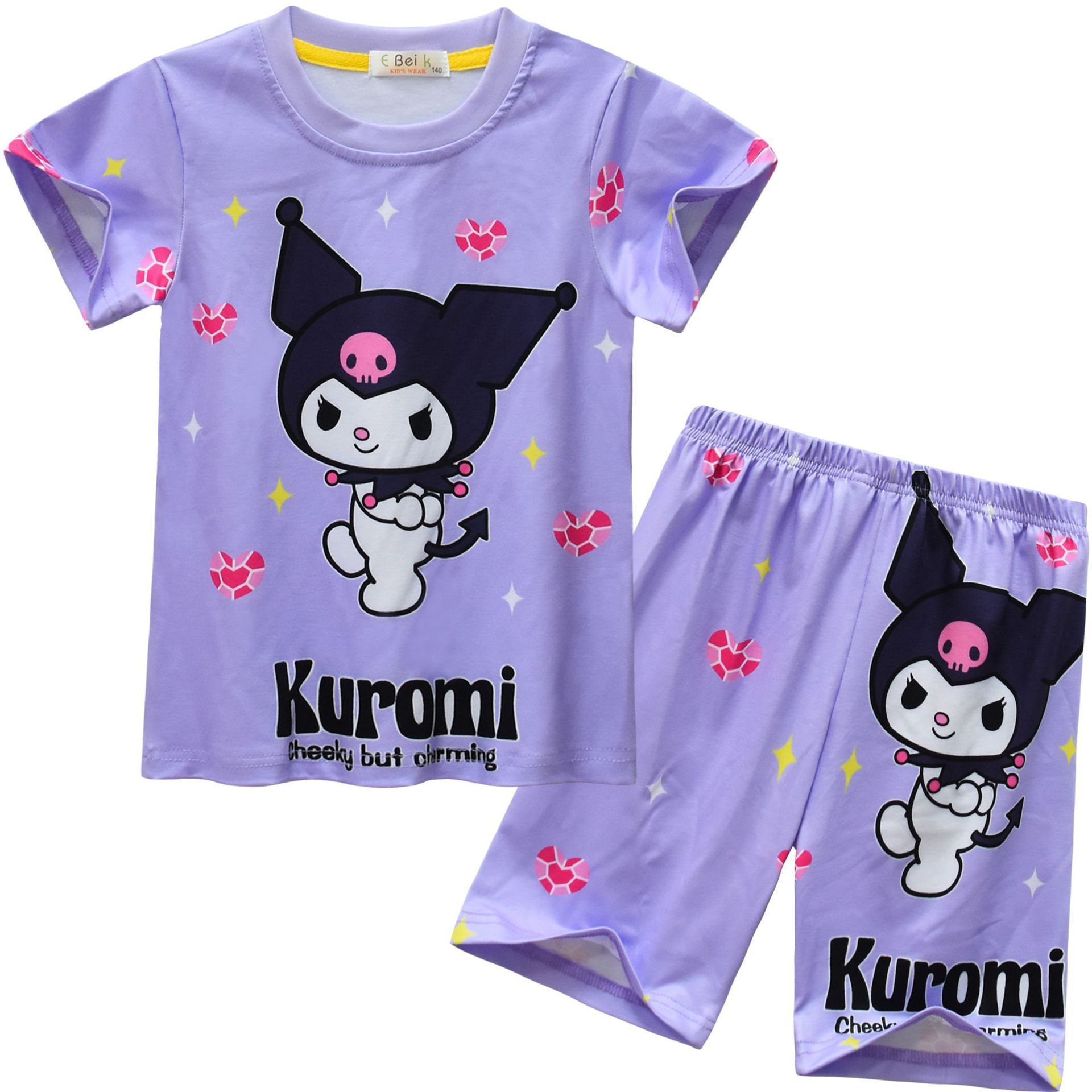 Hot-selling children's suit Cartoon Princess short-sleeved skirt two-piece summer set