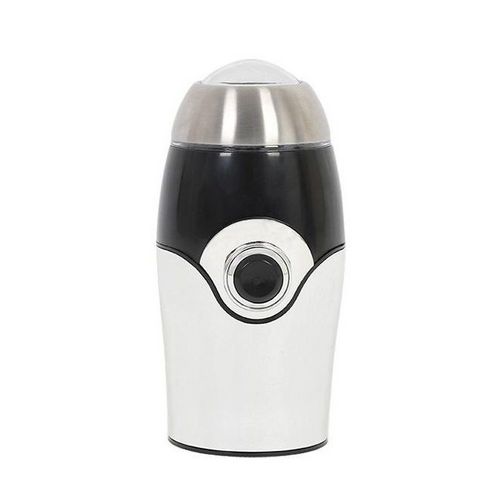 Sleek Stainless Steel Coffee Grinder with 150W Power and One-Touch Safety Feature