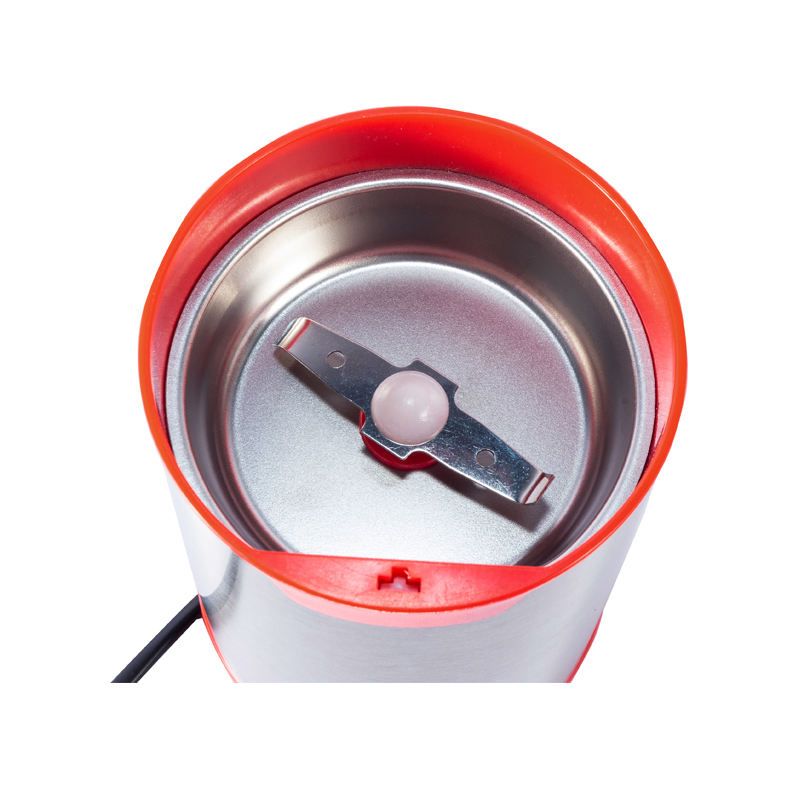 Compact Coffee Grinder with 150W Power and 180ML Capacity in Plastic or Electroplate Design