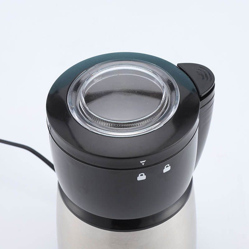 Elegant Coffee Grinder with 150W Power and 250ML Capacity in Plastic and Stainless Steel