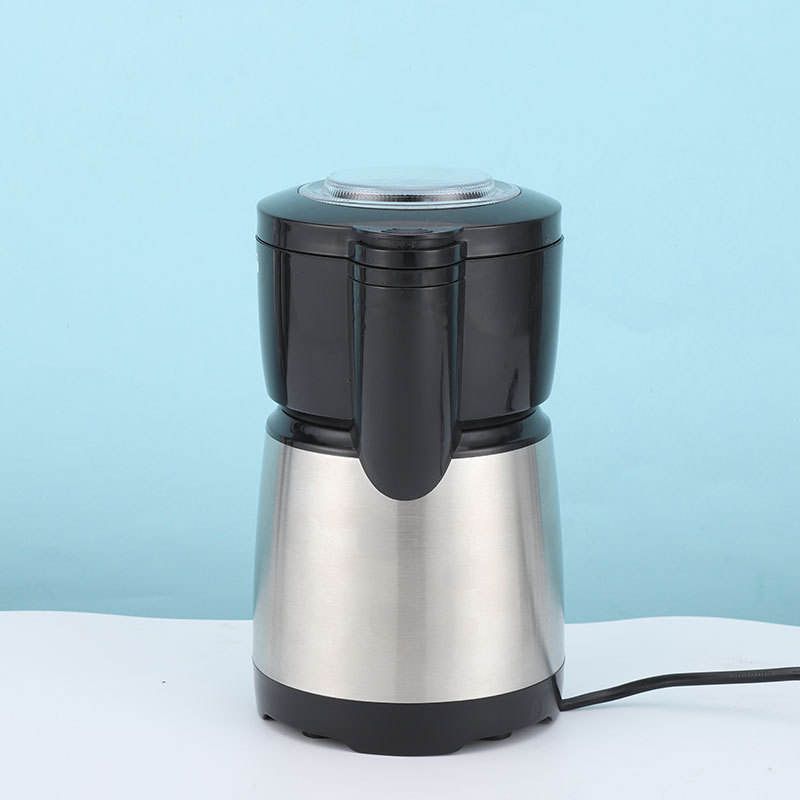 Elegant Coffee Grinder with 150W Power and 250ML Capacity in Plastic and Stainless Steel