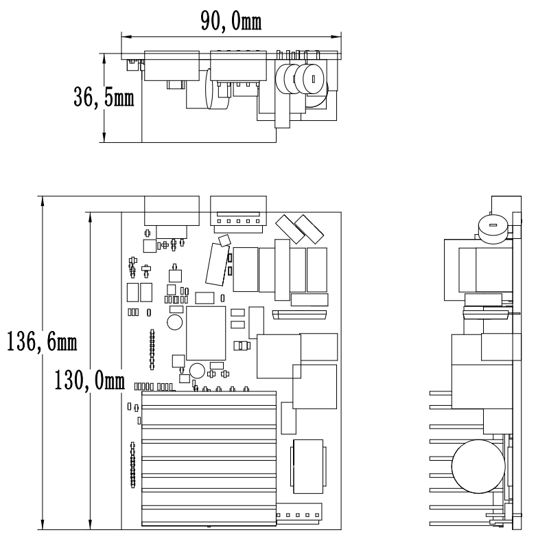 EC220V-160W external fan drive controller inverter