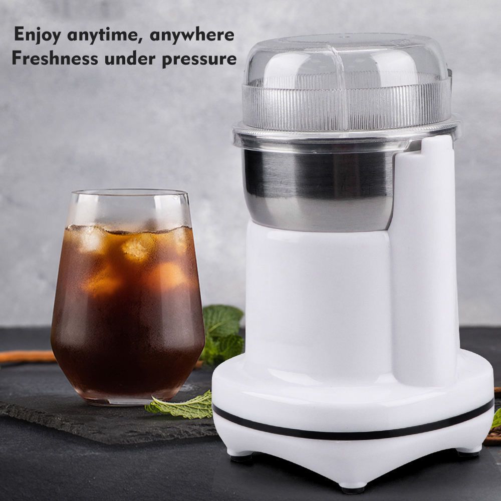 Powerful 150W Coffee Grinder with 180ML Capacity and One-Touch Safety for Effortless Brewing